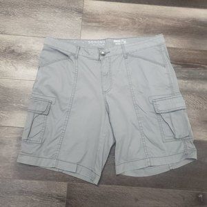Sonoma Grey Mid Rise Bermuda Shorts Size 14